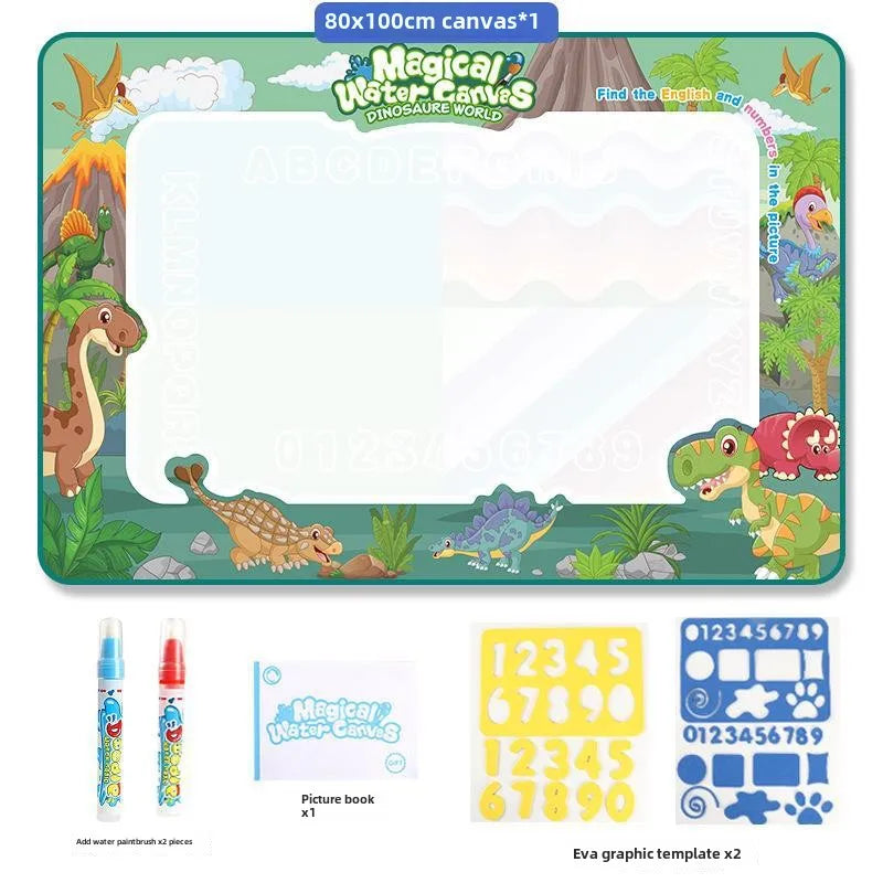 Tapis dessin peinture à l’eau pour enfants | Réutilisable | 100×80 ou 150×100 cm | Zéro Tache | 3-7 ans