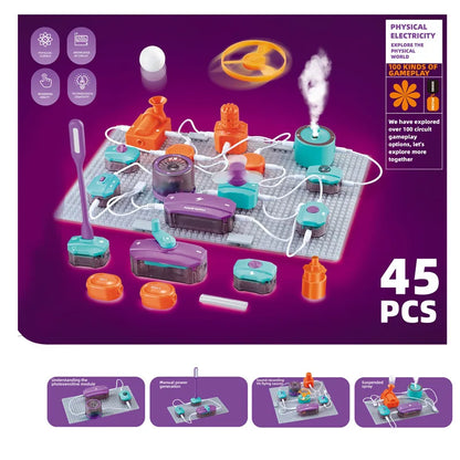 Kit Circuit Électronique Éducatif Enfant – Blocs STEM Électricité Magnétisme 8-14 ans