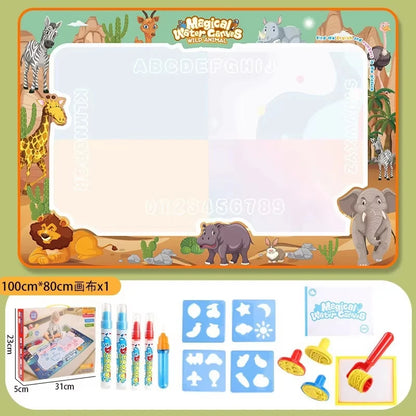 Tapis de Dessin Magique à l'Eau – Ardoise Réutilisable Montessori 3-12 ans