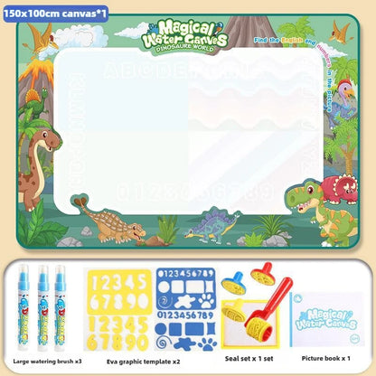 Tapis dessin peinture à l’eau pour enfants | Réutilisable | 100×80 ou 150×100 cm | Zéro Tache | 3-7 ans