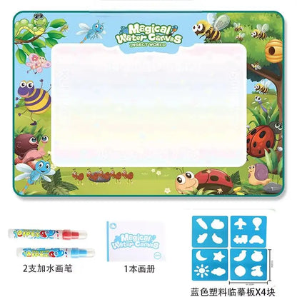 Tapis de Dessin Magique à l'Eau – Ardoise Réutilisable Montessori 3-12 ans