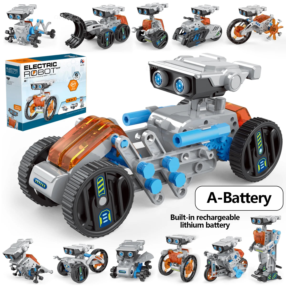 Kit Robot Programmable Enfant 12 en 1 – Construction STEM Éducatif 8-14 ans