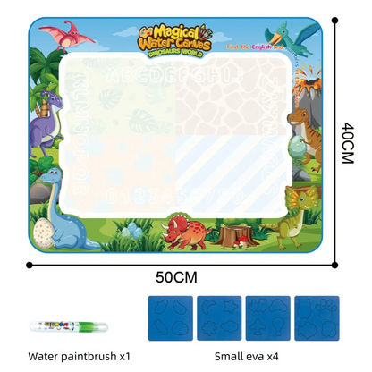 Jouet dessin – Tapis Magique à l’Eau Réutilisable | 3 Tailles | 4 Thèmes | Sans Tache | CE 3-12 ans