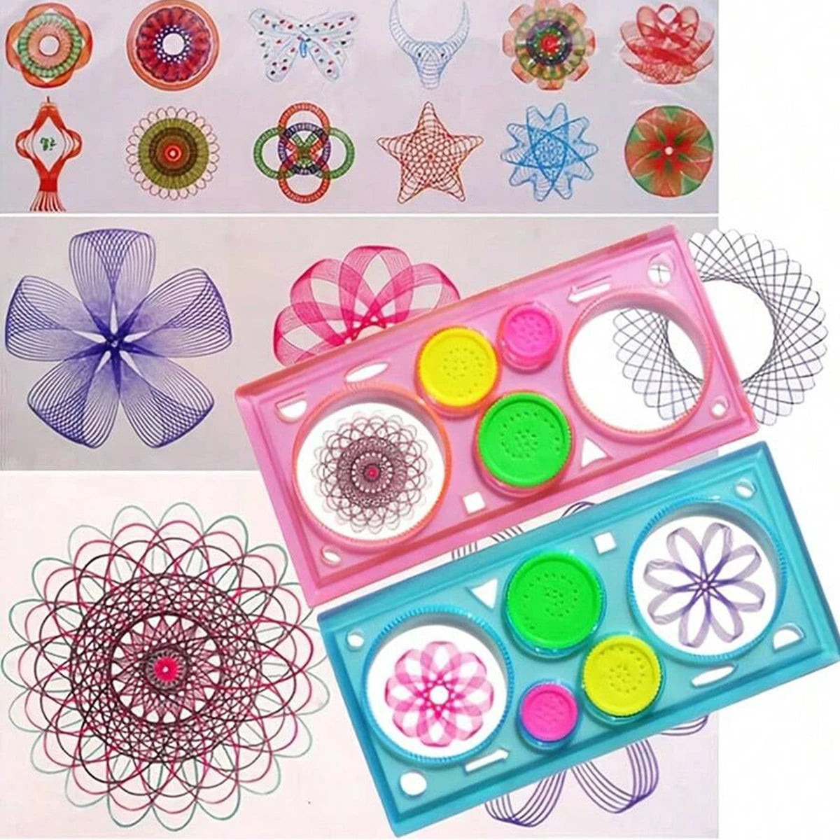 Jouet Dessin Spirographe 3D – Kit Artistique Rosaces Géométriques | 8-14 ans