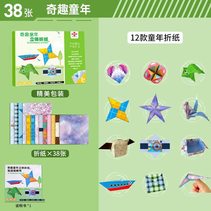 Papier Origami | Livre Avions en Papier 3D pour Enfants