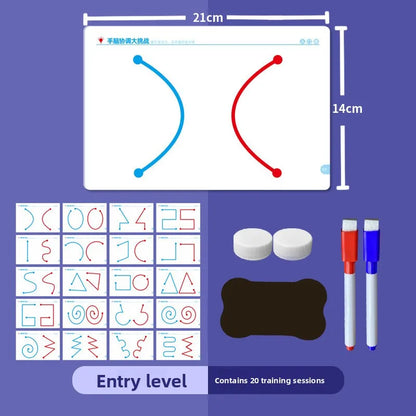 Jeu de Motricité pour Enfants — Cartes Effaçables Réutilisables, Collaboration Cerveau, Dès 3 Ans