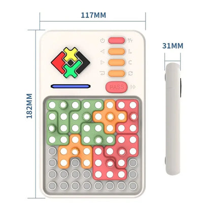 Super Blocks - Jeu de Puzzle Électronique Portable (1000+ Défis) | Casse-Tête Intelligent Sans Écran 6+ | Éducatif