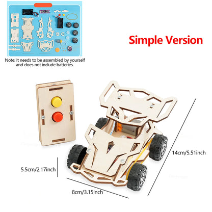 Voiture Télécommandée en Bois à Construire – Kit STEM 4x4 DIY Enfant Ado