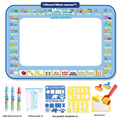Tapis dessin peinture à l’eau pour enfants | Réutilisable | 100×80 ou 150×100 cm | Zéro Tache | 3-7 ans