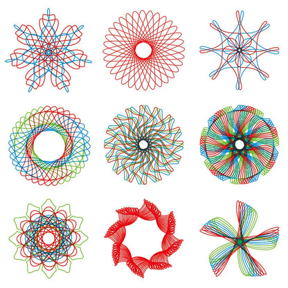 Jouet Dessin Spirographe – Kit Géométrique Créatif 6 Couleurs | 6-14 ans