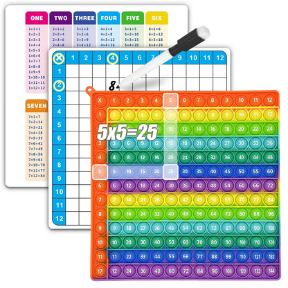 Jeu de Maths pour Enfants | Pop-it Éducatif Tables de Multiplication 12×12 Dès 3 ans