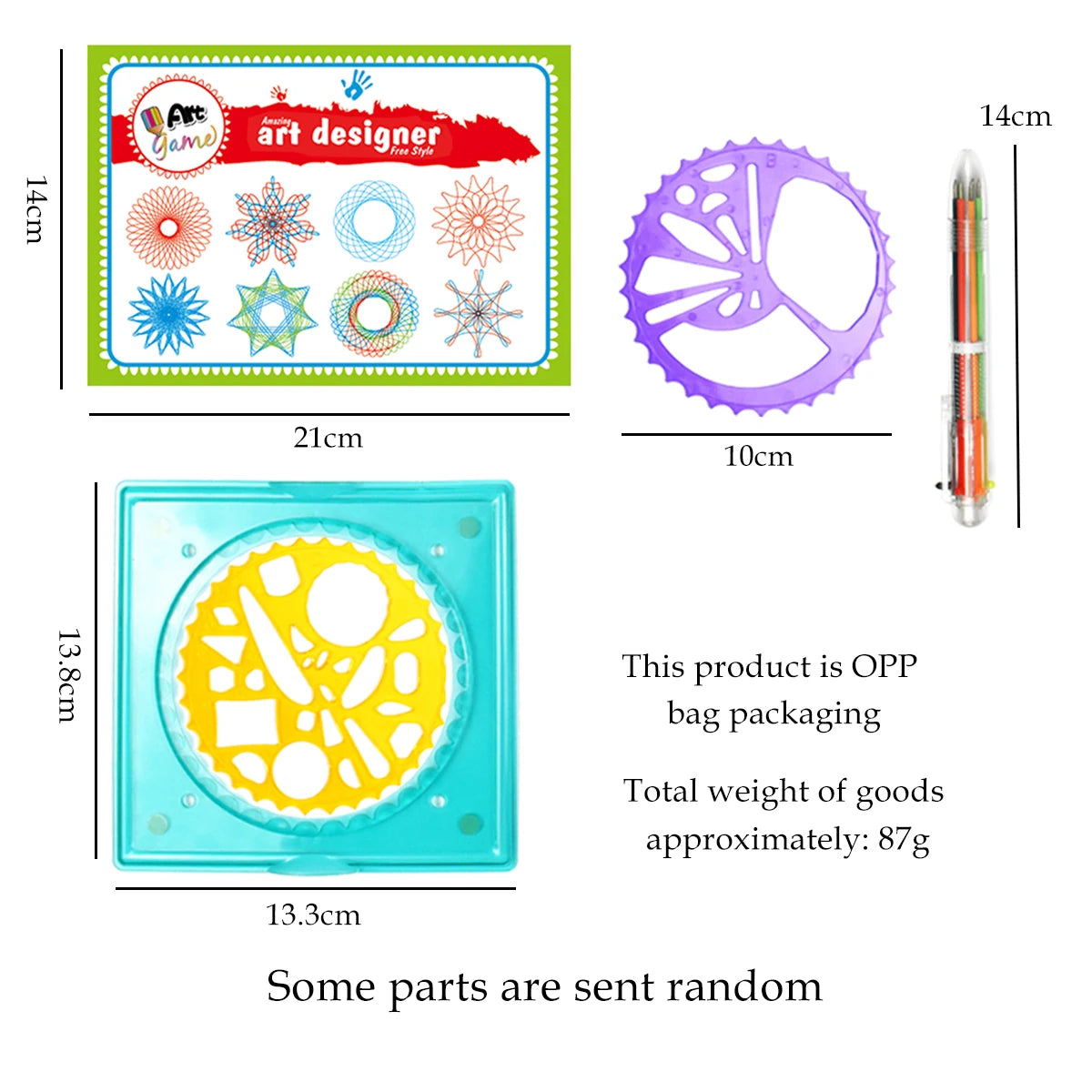Jouet Dessin Spirographe 3D – Kit Artistique Rosaces Géométriques | 8-14 ans