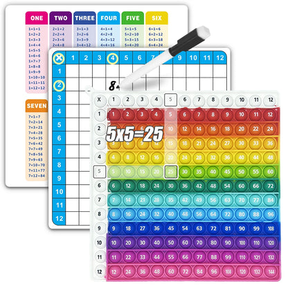 Jeu de Maths pour Enfants | Pop-it Éducatif Tables de Multiplication 12×12 Dès 3 ans