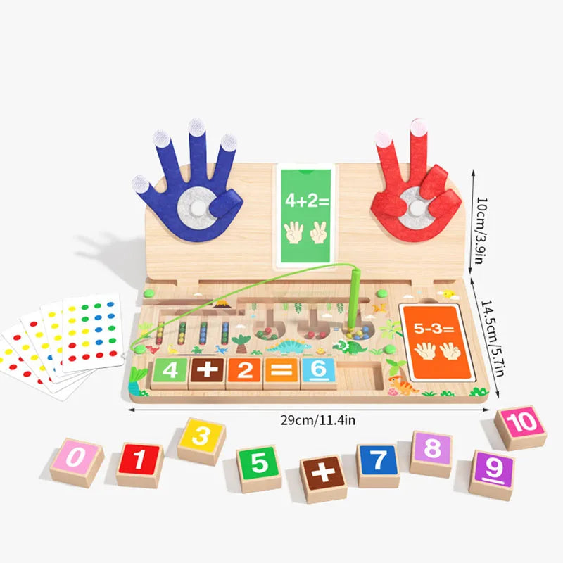 Jeux de Mathématiques pour Enfants | Coffret Montessori 3 en 1 Bois 3-6 ans