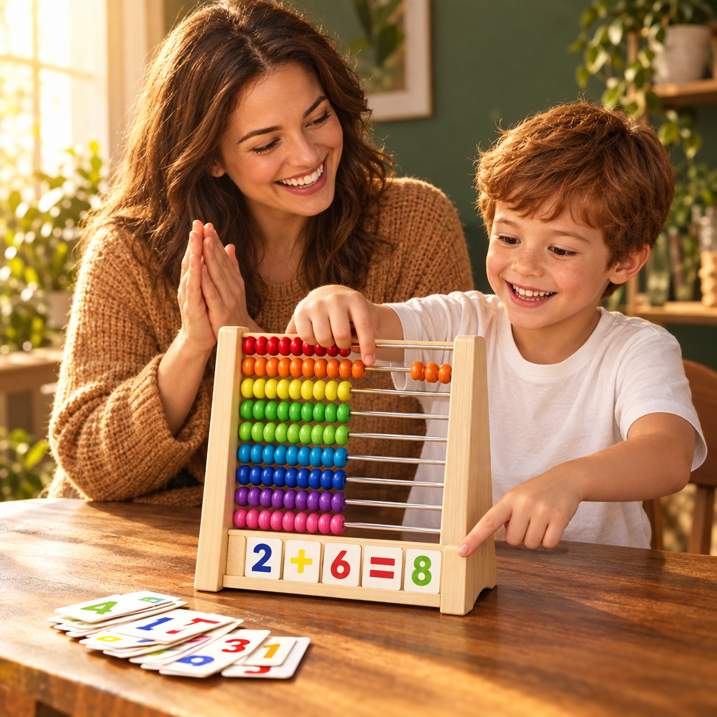 boulier Set de perles de calcul en bois