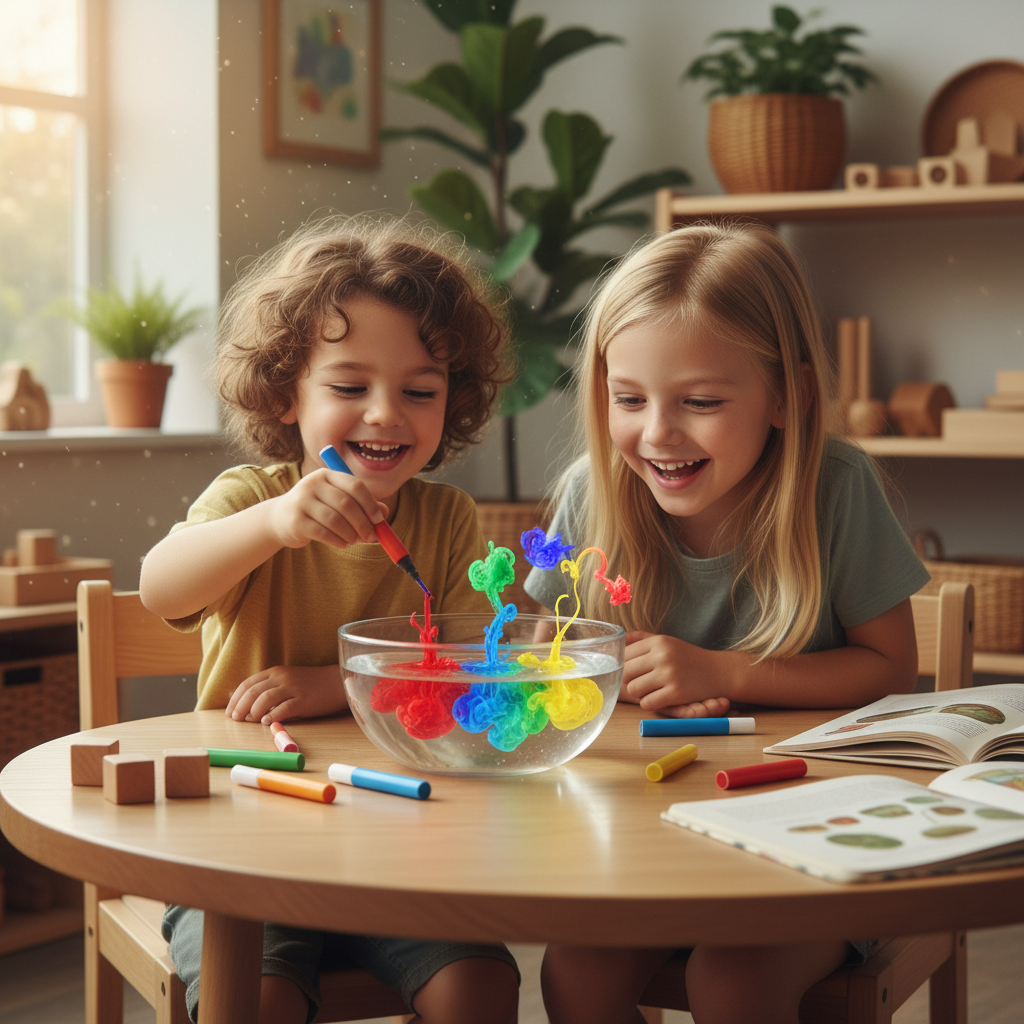 Deux enfants jouant ensemble