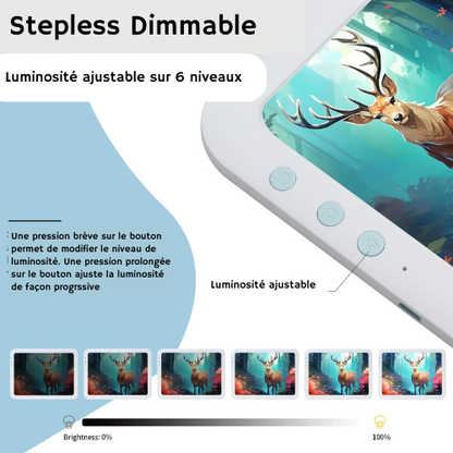 Tablette Dessin Enfant, Planche-LED de Traçage A4, luminosité ajustable