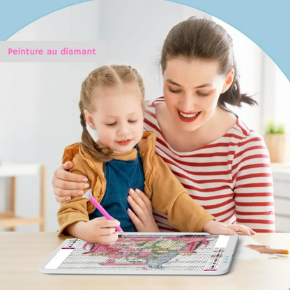 Tablette Dessin Enfant, Planche-LED de Traçage A4, peinture
