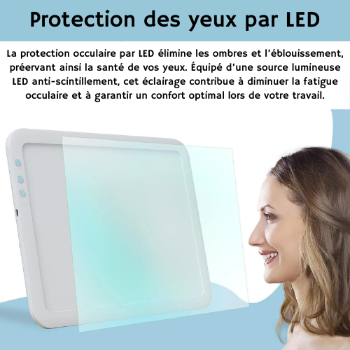 Tablette Dessin Enfant, Planche-LED de Traçage A4, Led protection des eux