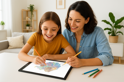 Tablette Lumineuse, Bloc LED A4 de Traçage, accompagnement 