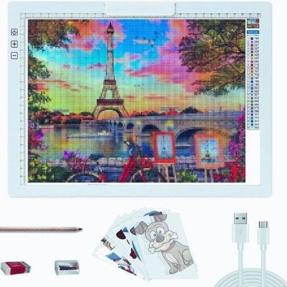 Tablette Lumineuse, Bloc LED A4 de Traçage, tableau de peinture