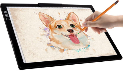 Tablette Lumineuse Dessin, Bloc de Traçage LED A4 tableau, peinture
