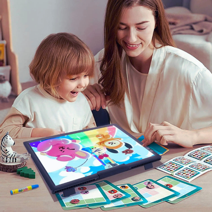 Tablette Lumineuse Dessin, Bloc de Traçage LED A4 tableau, artiste en herbe