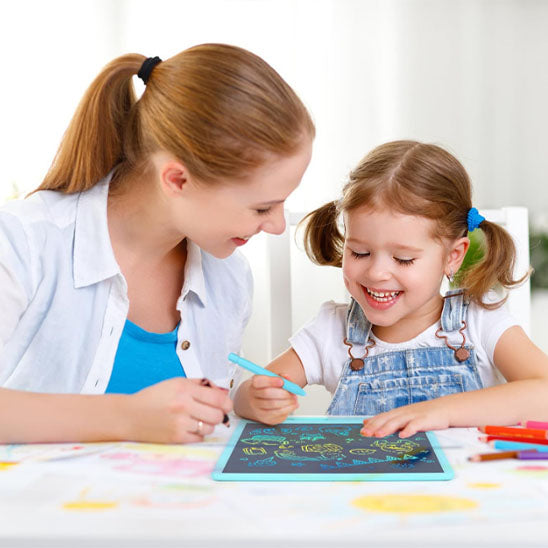 Tablette d'écriture, Bloc Notes LCD 16 pouces pour enfants, un outil pour l'apprentissage d'écriture et de dessin.