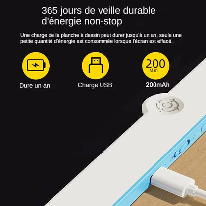 Tablette d'écriture, Grand Bloc-Notes LCD 19-pouces, un bloc-notes durable