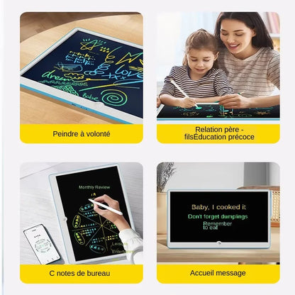 Tablette d'écriture, Grand Bloc-Notes LCD 19-pouces, un outil multifonctionnel