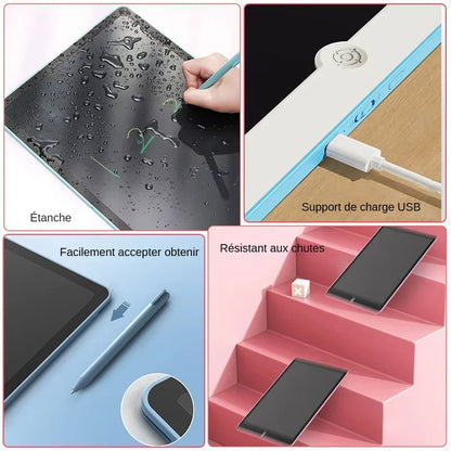 Tablette d'écriture, Grand Bloc-Notes LCD 19-pouces, une ardoise résistante aux chutes