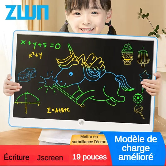 Tablette d'écriture, Grand Bloc-Notes LCD 19-pouces