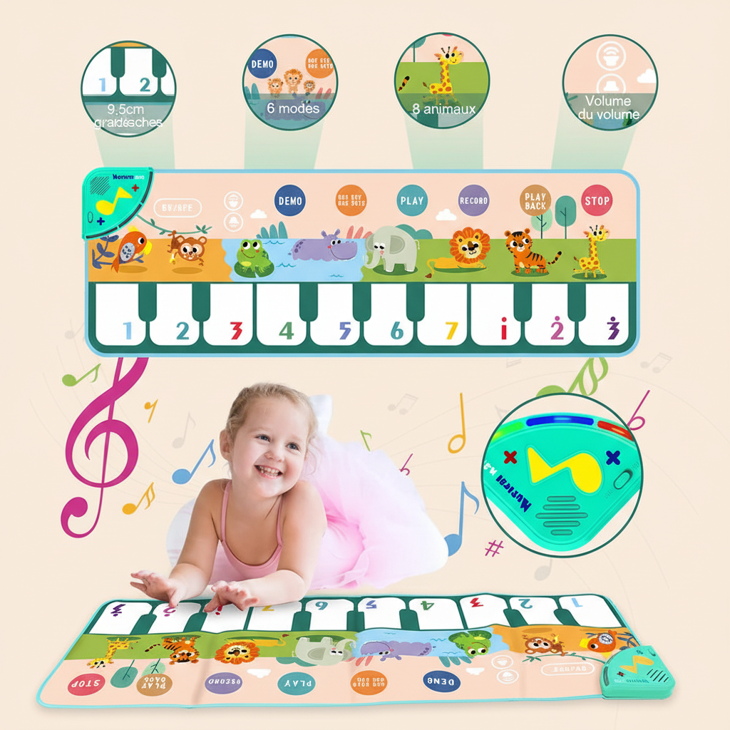 Tapis piano - Infographie 