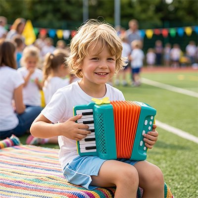 Accordeon enfant • jeu musical pour coordination main œil et rythme