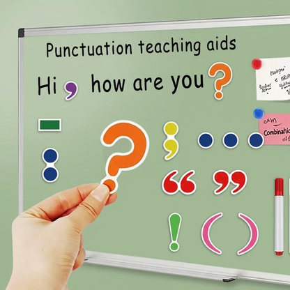 aimants de ponctuation magnétiques pour apprendre la grammaire