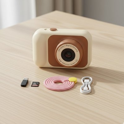 Appareil photo caméra enfant filtres jeux time‑lapse