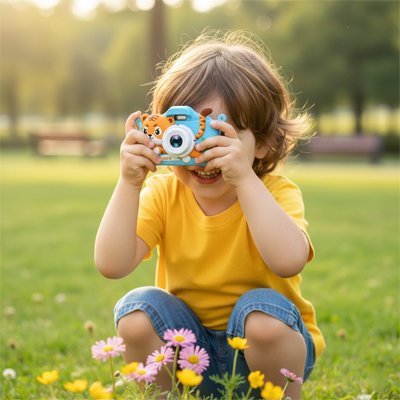 Appareil photo enfant 1080P écran 2 pouces silicone