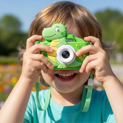 Appareil photo pour enfant, mini appareil photo enfant 1080p écran 2 pouces