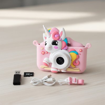 Appareil photo pour enfant mini caméra filtres jeux cadres photo