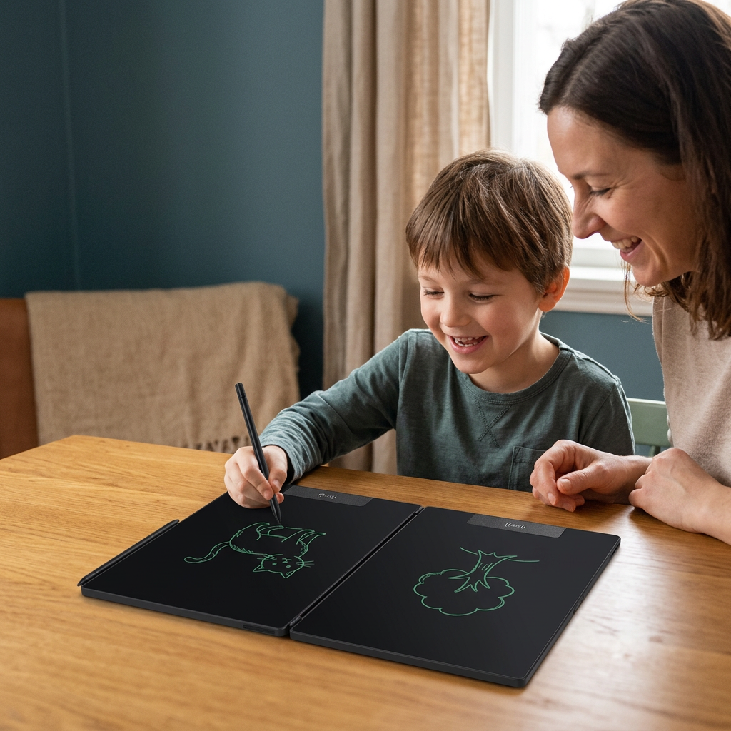 ardoise électronique effaçable à trace verte pour adulte