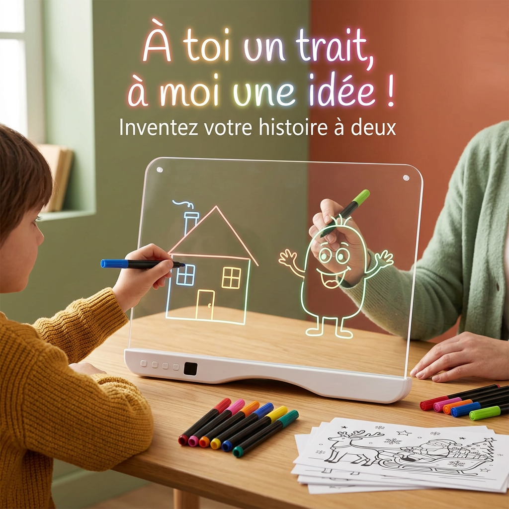ardoise lumineuse LED pour salle de classe maternelle