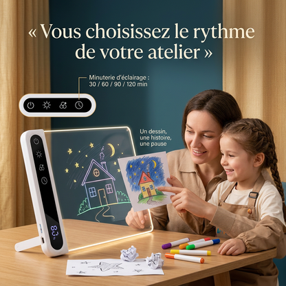 ardoise lumineuse LED salle de classe maternelle