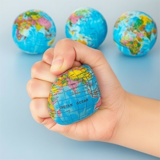 Balle anti-stress globe texture