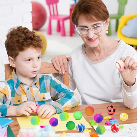 Balles rebondissantes, Jouet Sensoriel Anti-Stress pour Enfants (2–12+) 