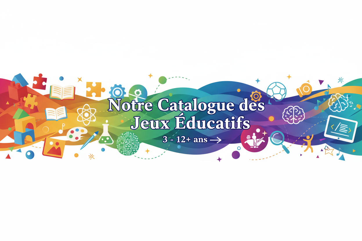 Bannière jeux éducatifs - Notre Catalogue des Jeux Éducatifs