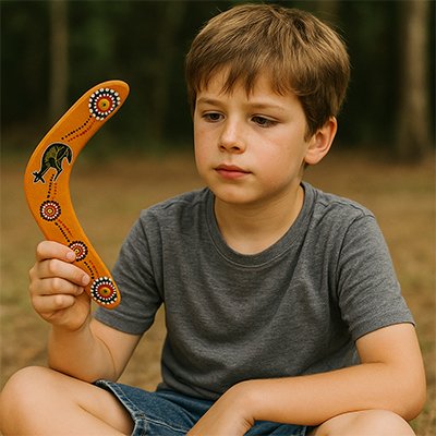 Boomerang bois enfant retour réel 14 ans et plus