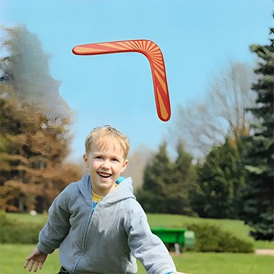 Boomerang • jeu parent‑enfant motricité coordination plein air