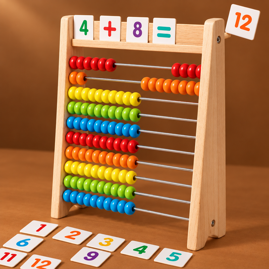 Boulier cadre calcul , Matériel Montessori de mathématiques