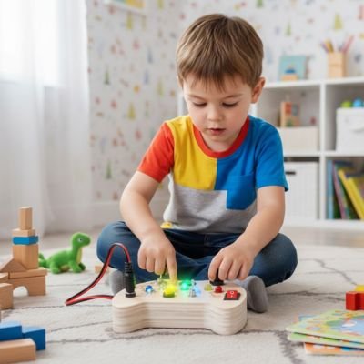 Busy board • jouet éducatif portable avion voiture restaurant pour tout-petits et 6–12 ans