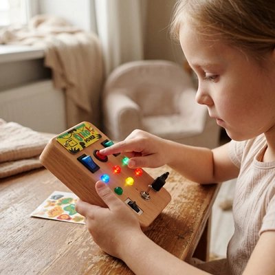 Busy board​ jouet interrupteur lumière sécuritaire enfants 6 12 ans